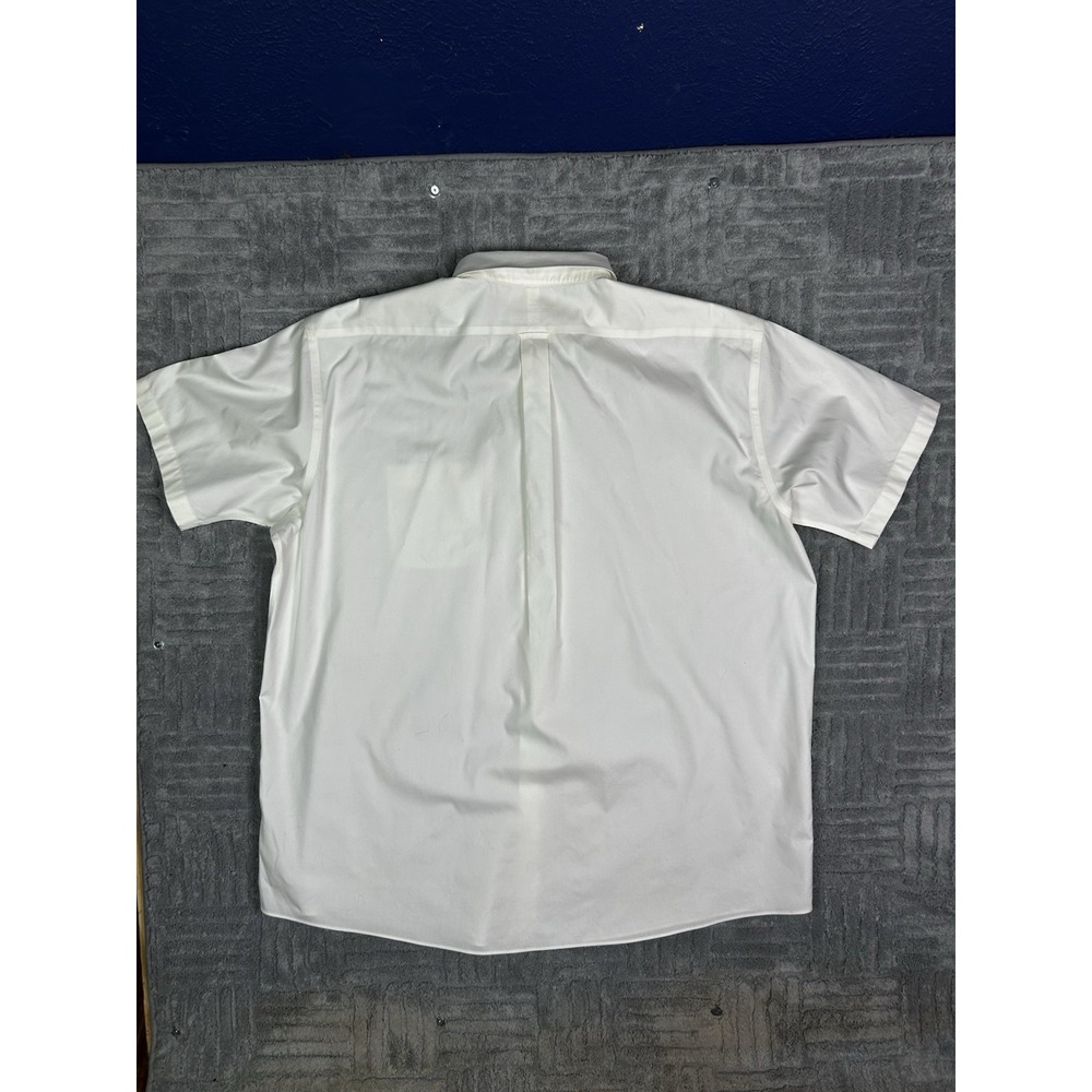 Roundtree & Yorke Gold Label EZ Wash Pinpoint Cotton Men's 19 Short Sleeve Shirt - Picture 4 of 6